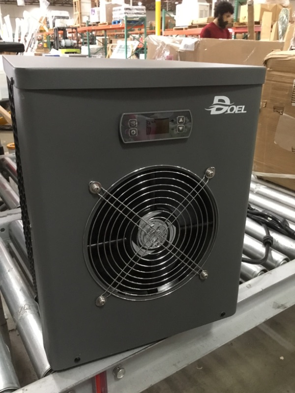 Photo 8 of (DAMAGE)DOEL 11800 BTU Mini Swimming Pool Heat Pump for Above-Ground Pools, 3.45 kW Electric Pool Heater with Titanium Heat Exchanger, 110V 60Hz
**POWER CORD DAMAGED, UNABLE TO TEST/POWER ON, DENT**