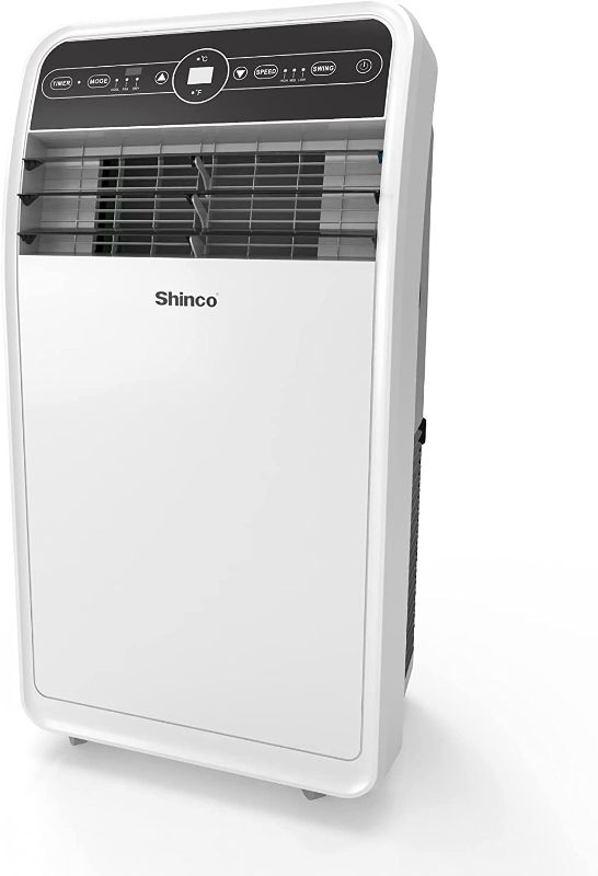 Photo 1 of (DAMAGE)Shinco 10,000 BTU Portable Air Conditioners with Built-in Dehumidifier Function, Fan Mode, Quiet AC Unit Cools Rooms to 300 sq.ft, LED Display, Remote Control, Complete Window Mount Exhaust Kit
**POWER CORD DAMAGED(UNABLE TO TEST)