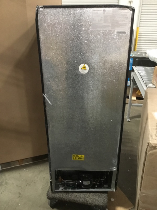 Photo 8 of **DOOR DAMAGED, DENTS**PARTS ONLY**
 Frigidaire 7.5 Cu. ft. Retro Refrigerator, Platinum Series, Stainless Look (EFR749)
