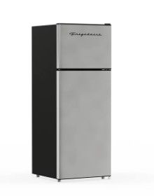 Photo 1 of **DOOR DAMAGED, DENTS**PARTS ONLY**
 Frigidaire 7.5 Cu. ft. Retro Refrigerator, Platinum Series, Stainless Look (EFR749)
