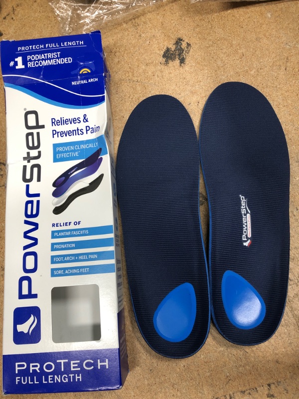 Photo 2 of 
POWERSTEP PROTECH Full Length Orthotic Mens & Women's (Men's 10-10.5/Women's 12-12.5)
