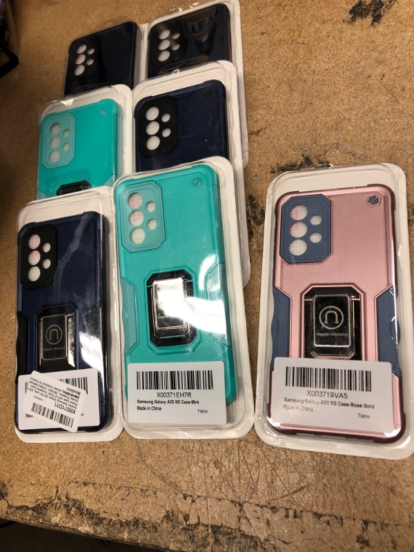 Photo 1 of 7 SAMSUNG GALAXY A33 CASES
Amytor Samsung Galaxy A33 5G Case, A33 5G Phone Case with [2 Pack] Tempered Glass Screen Protector, [Military-Grade] Defender Case with Ring Holder Kickstand for Samsung A33 5G ASSORTED COLORS
