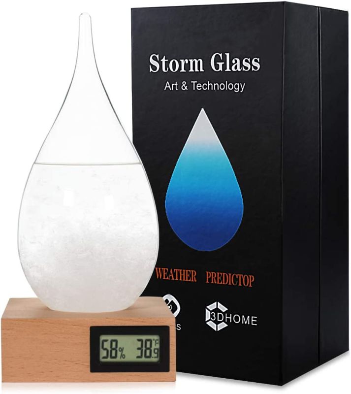 Photo 1 of  Storm Glass Weather Forecast Desktop Weather Station-Teardrop Weather Forecast Decoration