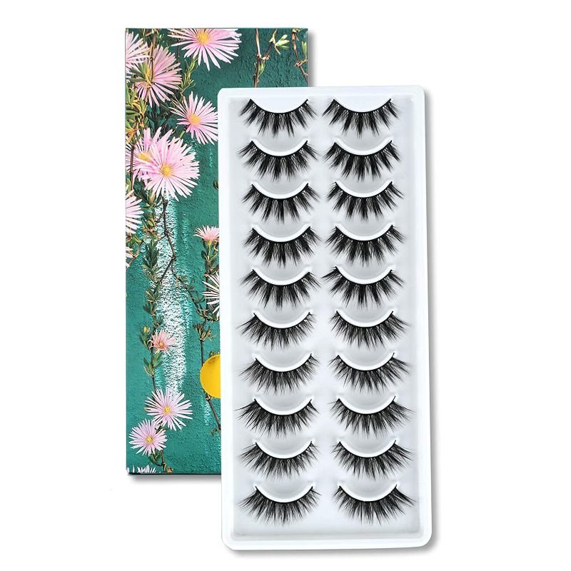 Photo 1 of MILUOTUO 10 Pairs Fluffy False Eyelashes, Natural Faux Mink Strip 3D Lashes Pack, Dramatic Long Fluffy Volume Eyelashes, Thick Crossed Lashes,Handmade Reusable Fake Eyelashes

3 packs