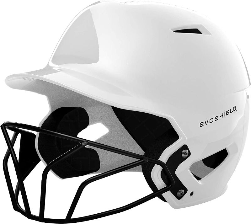 Photo 1 of EvoShield XVT Luxe Fitted Batting Helmet with Softball Facemask small
