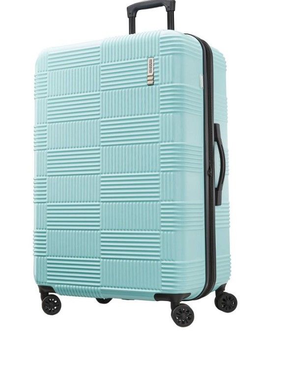 Photo 1 of American Tourister NXT Hardside Large Checked Spinner Suitcase

