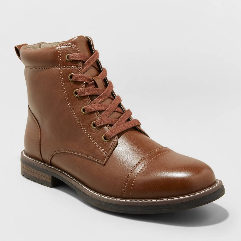 Photo 1 of size 12-Men's Jeffrey Cap Toe Combat Boots - Goodfellow & Co™
