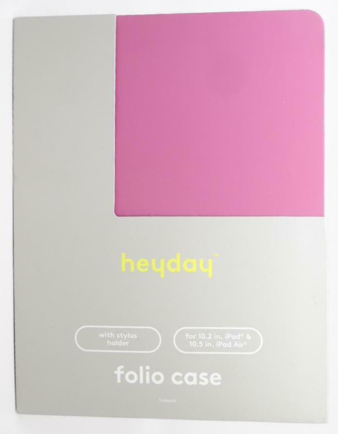 Photo 1 of Heyday Folio Case with Stylus Holder for iPad Air 10.2 in 10.5 in - Dusty Pink
