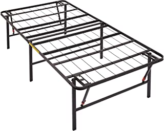 Photo 1 of Amazon Basics Foldable Metal Platform Bed Frame with Tool Free Setup, 18 Inches High, Twin, Black