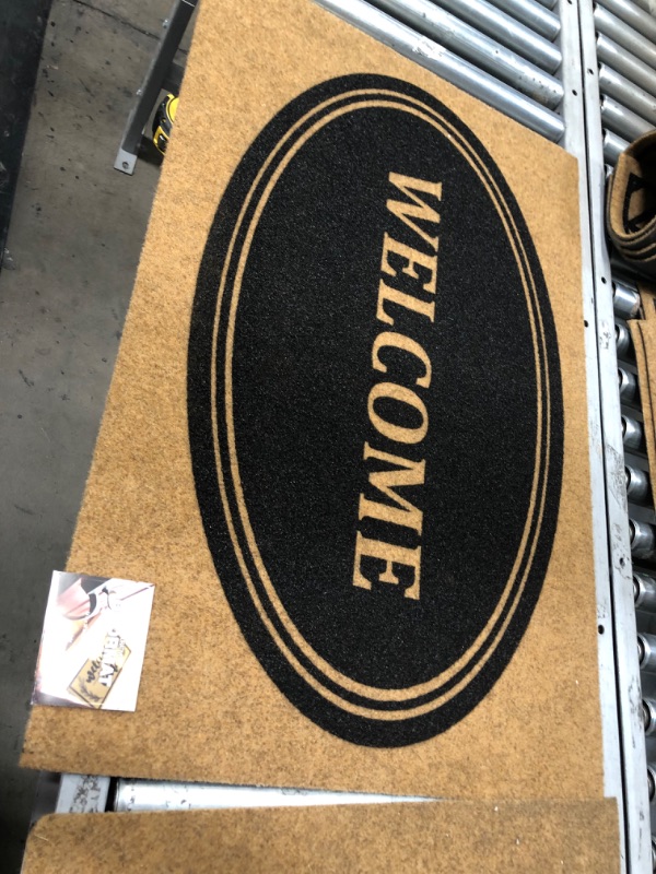 Photo 1 of 2 Mohawk Home
Vinyl Back Mat Masterpiece "Welcome"& " hello" 24 in. x 36 in. Door Mat