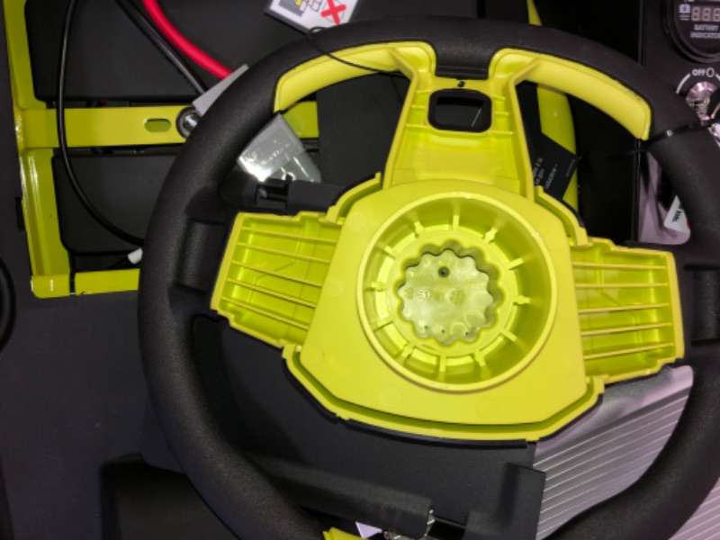 Photo 11 of RYOBI 48V Brushless 38 in. 100 Ah Battery Electric Rear Engine Riding Lawn Mower