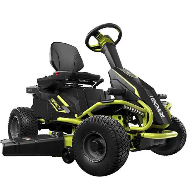 Photo 1 of RYOBI 48V Brushless 38 in. 100 Ah Battery Electric Rear Engine Riding Lawn Mower