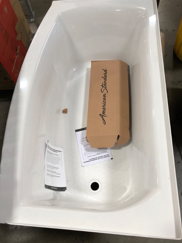 Photo 3 of American Standard Ovation Curve 60 in. Right Drain Rectangular Apron Front Bathtub in Arctic White