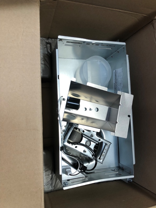 Photo 3 of Broan-Nutone 668RP Ceiling Bathroom Exhaust Fan and Light Combo, 100-Watt Incandescent Lighting, 4.0 Sones, 70 CFM , White
*** missing hardware**