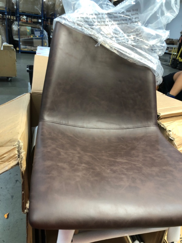 Photo 5 of 2pk Bowden Faux Leather and Metal Dining Chair - Project 62™ ** MISSING HARDWARE***
