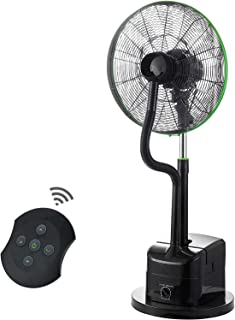 Photo 1 of ***PARTS ONLY*** Simple Deluxe 18 Inch Misting fan Adjustable height Oscillating Cooling Pedestal fan with Remote Control, Ideal for Backyards, Patios and More, Black
*** NO REMOTE*** MISSING HARDWARE***