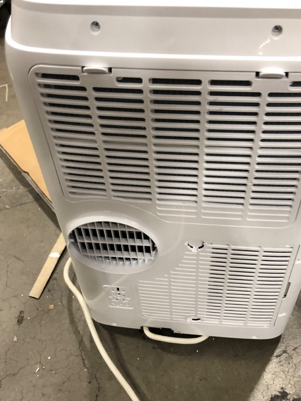 Photo 3 of BLACK+DECKER 8,000 BTU DOE (14,000 BTU ASHRAE) Portable Air Conditioner with Remote Control, White *** MINOR COSMETIC DAMAGE**