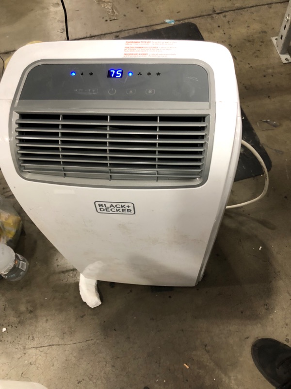 Photo 2 of ***PARTS ONLY*** BLACK+DECKER 10,000 BTU Portable Air Conditioner with Remote Control, White
