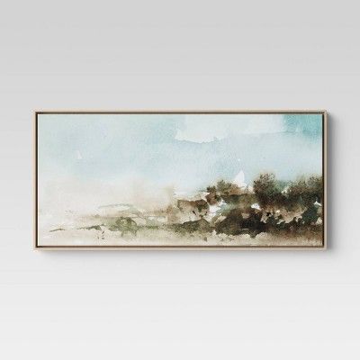 Photo 1 of 47" X 24" Watercolor Landscape Framed Canvas - Project 62™
