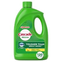 Photo 1 of 3 BOTTLES Cascade Base Gel Lemon Dishwasher Detergent - 120 fl oz

