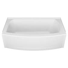 Photo 1 of American Standard
Ovation Curve 60 in. Left Drain Rectangular Apron Front Bathtub in Arctic White *** DAMAGED, CRACKS AND BREAKAGE***