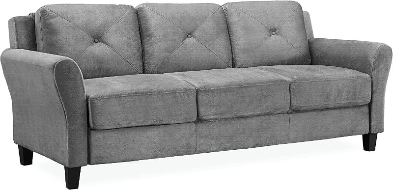 Photo 1 of *** INCOMPLETE ***
Lifestyle Solutions Harrington Sofa in Grey, Dark Grey
MICROFIBER 