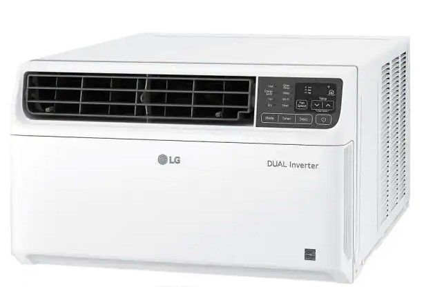 Photo 1 of **MAKES NOISE**

LG Electronics 23,500 BTU Dual Inverter Smart Window Air Conditioner Cools 1,440 Sq. Ft. *Plug Type
Requires a 230-volt electrical outlet* 