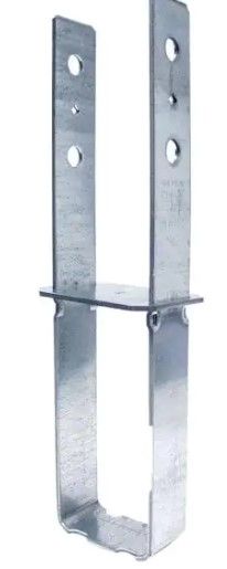 Photo 1 of 2 OF-CB Galvanized Column Base for 4x4 Nominal Lumber
