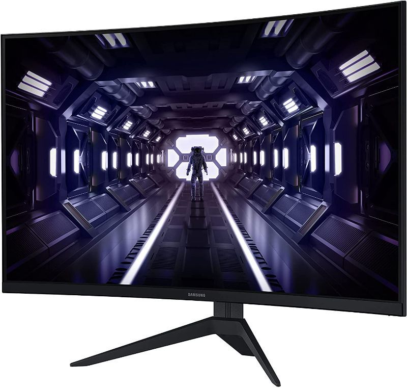 Photo 1 of SAMSUNG 32" Odyssey G3 Ultrawide Gaming Monitor, 1500R Curved Display, 165Hz, 5ms, AMD FreeSync Premium, Borderless Design, Eye Saver Mode, Black (LC32G35TFQNXZA)
