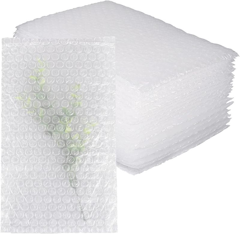 Photo 1 of Yision 6 x 10 Inch Clear bubble out bags&pouches, 50PCS Bubble Cushion Wrap Pouches,Double Walled Cushioning Bags Thickening Shockproof Foam Bags for Shipping, Storage and Moving
