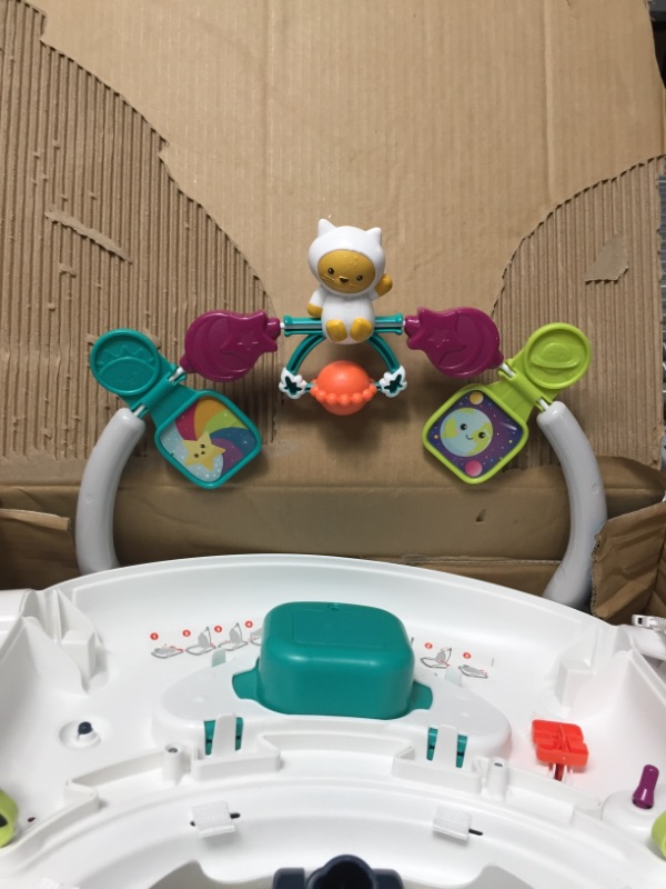 Photo 3 of Fisher-Price Astro Kitty SpaceSaver Jumperoo, Space-Themed Infant Activity Center with Adjustable Bouncing seat, Lights, Music and Interactive Toys
