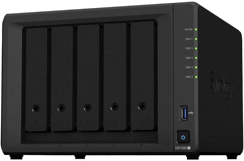 Photo 1 of Synology NAS DiskStation DS1520+ (Diskless), 5-Bay; 8GB DDR4