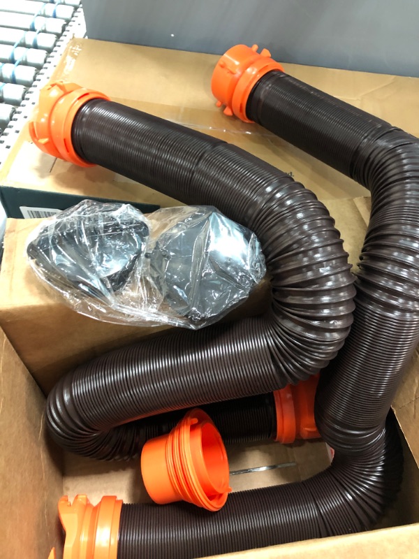 Photo 2 of Camco 39742 RhinoFLEX 20' RV Sewer Hose Kit with Swivel Fitting