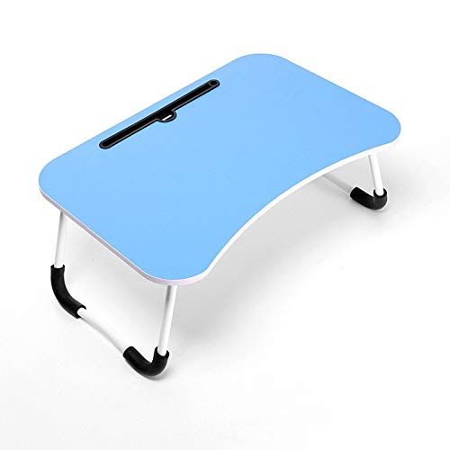 Photo 1 of Tarkan Stud Foldable Wooden Mini Lapdesk for Couch, Sofa Bed, Study Tray Table Stand for Writing (Sky Blue)