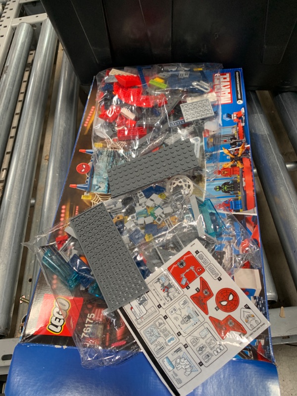 Photo 2 of ***ONLY TWO BAGS***
LEGO Marvel Spider-Man Attack on The Spider Lair 76175 Cool Building Toy, Featuring The Spider-Man Headquarters; Includes Spider-Man, Green Goblin and Venom Minifigures, New 2021 (466 Pieces)
