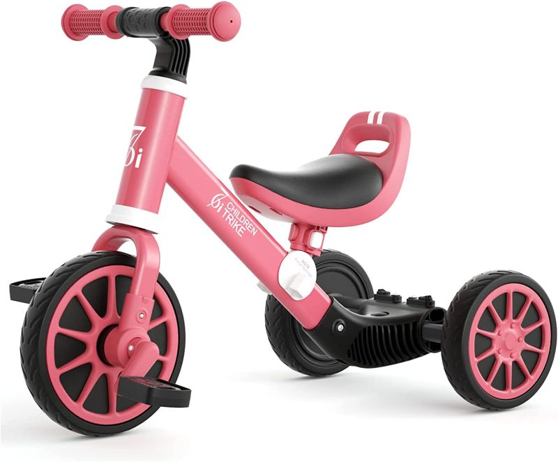 Photo 1 of 67i 3 in 1 Tricycle for 1-3 Year Old Toddler Bike Kids Tricycles for 1-3 Year olds Toddler Tricycle Kids Trikes Adjustable Seat and Removable Pedal Baby Balance Bike Boys Girls