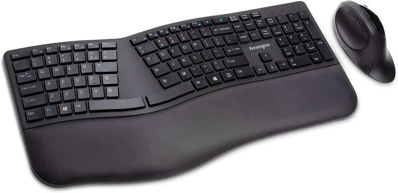 Photo 1 of Kensington Pro Fit Ergonomic Wireless Keyboard and Mouse - Black (K75406US)
90