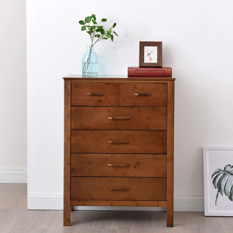 Photo 1 of ***slightly damaged***
Maydear Bamboo 5-Drawer Chest, Dresser Chest with Drawers, Ideal 