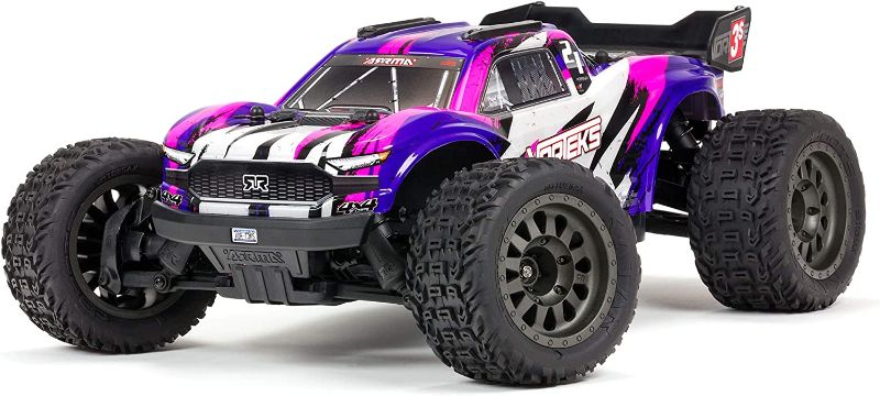 Photo 1 of ARRMA RC Truck 1/10 VORTEKS 4X4 3S BLX Stadium Truck RTR (Batteries and Charger Not Included) Purple ARA4305V3T2
