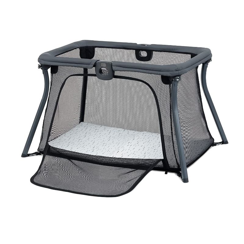 Photo 1 of Chicco Alfa Lite Lightweight Travel Playard- Midnight , 43x29x25 Inch (Pack of 1)
