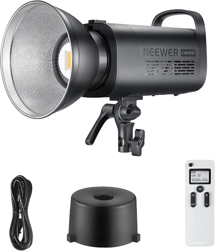 Photo 1 of ***NON-FUNCTIONAL/PARTS ONLY***
Neewer 100W 5600K LED Video Light, Bowens Mount Daylight Balanced LED Continuous Lighting CRI 97+,TLCI 97+ 11000Lux with 2.4G Remote for Video Recording,Wedding,Outdoor Shooting,YouTube (CB100)
