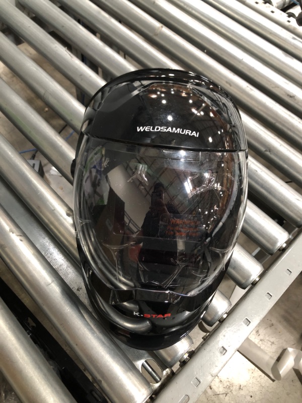 Photo 2 of WELDSAMURAI Large Viewing Welding Helmet Auto Darkening with Side View, 4 Arc Sensor True Color Panoramic Welder Mask Variable Shade 4/5-8/9-13 for TIG MIG ARC Grinding Plasma
