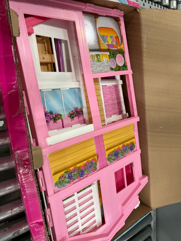 Photo 2 of Barbie 3-Story House with Pop-Up Umbrella
