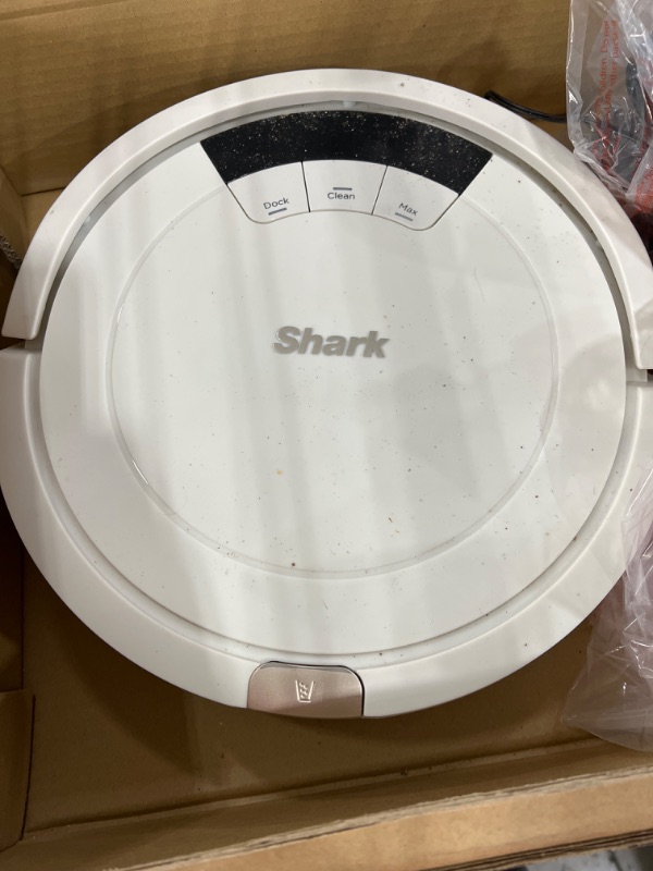 Photo 2 of Shark AV752 ION Robot Vacuum, with Tri-Brush System, Wi-Fi Connected, 120min Runtime, Works with Alexa, Multi-Surface Cleaning, White
