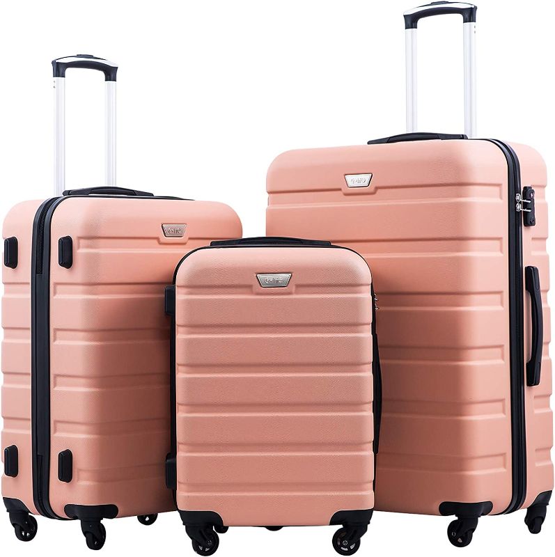 Photo 1 of COOLIFE Luggage 3 Piece Set Suitcase Spinner Hardshell Lightweight TSA Lock