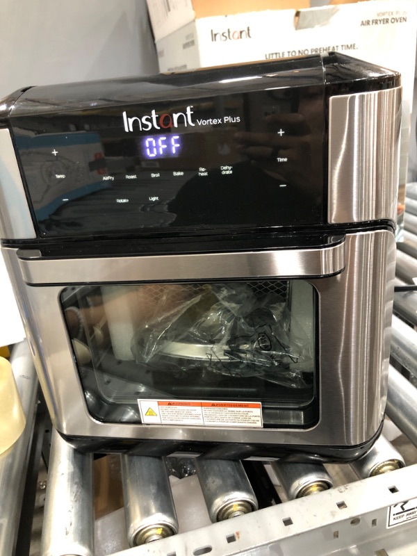 Photo 3 of Instant Pot Vortex Plus 10-Quart Air Fryer, 7-in-10 Rotisserie and Convection Oven, Roast, Bake, Dehydrate and Warm, with EvenCrisp Technology, Free A
