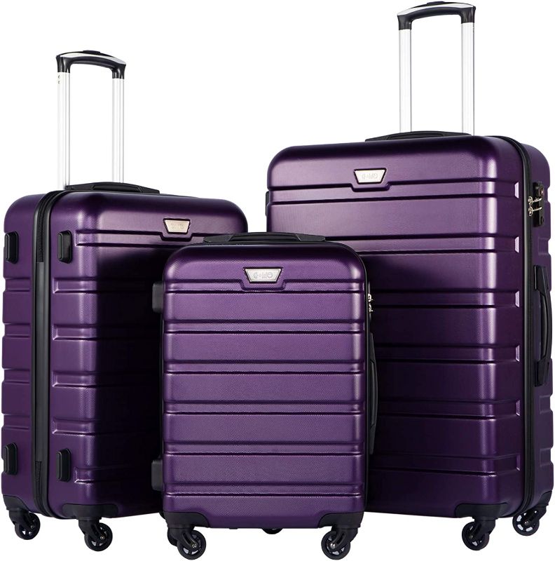 Photo 1 of 
***LIKE NEW***
COOLIFE Luggage 3 Piece Set Suitcase Spinner Hardshell Lightweight TSA Lock