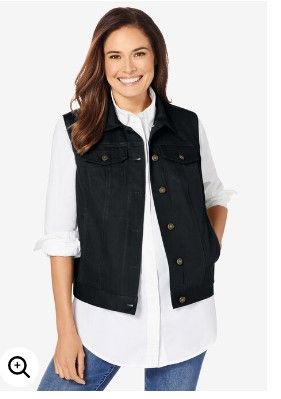 Photo 1 of Stretch Denim Vest - 12 W
