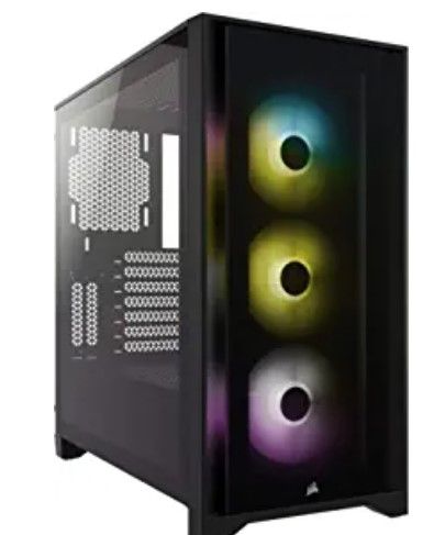 Photo 1 of Corsair iCUE 4000X RGB Mid-Tower ATX PC Case - Black
