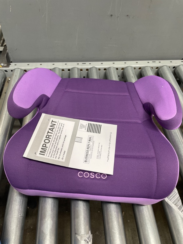 Photo 2 of Cosco Topside Child Safe Belt Positioned Backless Booster Car Seat, Purple Grape